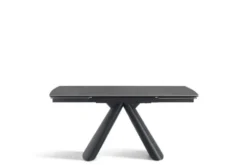 Arrediorg Tavolo allungabile 10 posti 160/240 cm effetto marmo grigio OBSIDIAN