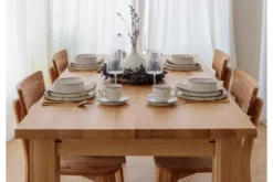Arrediorg Tavolo da pranzo allungabile legno massello di da 180x90 a 270x90 GROSSI