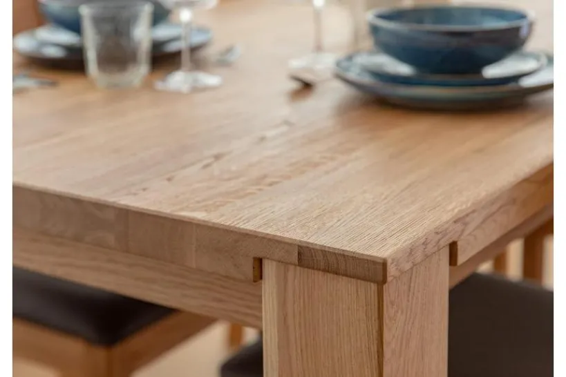 Arrediorg Tavolo da pranzo legno massello di 90x160 GAIA