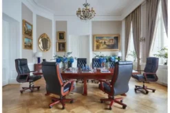 Arrediorg Tavolo da riunione in legno per ufficio PRESTIGE S610 3,6 Metri