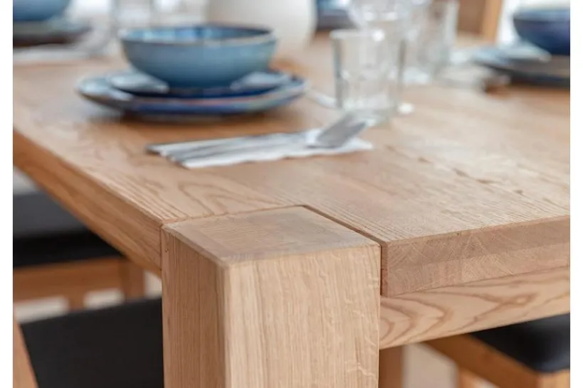 Arrediorg Tavolo in legno massello da pranzo 160x90 SIENA