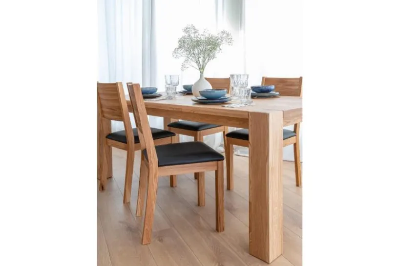 Arrediorg Tavolo in legno massello da pranzo 160x90 SIENA