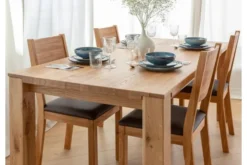 Arrediorg Tavolo legno massello di naturale 90x180 GAIA