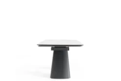 Arrediorg Tavolo moderno allungabile 160/240 cm stile marmo bianco OBSIDIAN
