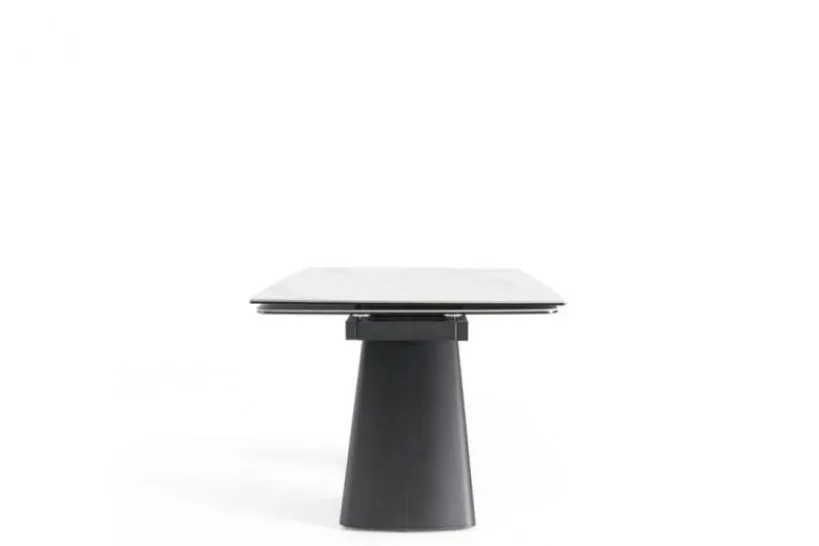 Arrediorg Tavolo moderno allungabile 160/240 cm stile marmo bianco OBSIDIAN