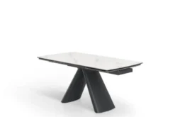 Arrediorg Tavolo moderno allungabile 160/240 cm stile marmo bianco OBSIDIAN
