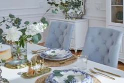 Arrediorg Tavolo provenzale allungabile in legno bianco Princess 828
