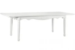 Arrediorg Tavolo provenzale allungabile in legno bianco Princess 828