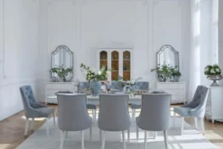 Arrediorg Tavolo provenzale allungabile in legno bianco Princess 828