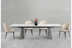 Arrediorg Tavolo rettangolare allungabile 12 posti 200/280 cm effetto marmo NEXUS