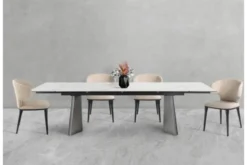 Arrediorg Tavolo rettangolare allungabile 12 posti 200/280 cm effetto marmo NEXUS
