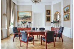 Arrediorg Tavolo riunione per ufficio stile classico PRESTIGE S610 1,8 Metri