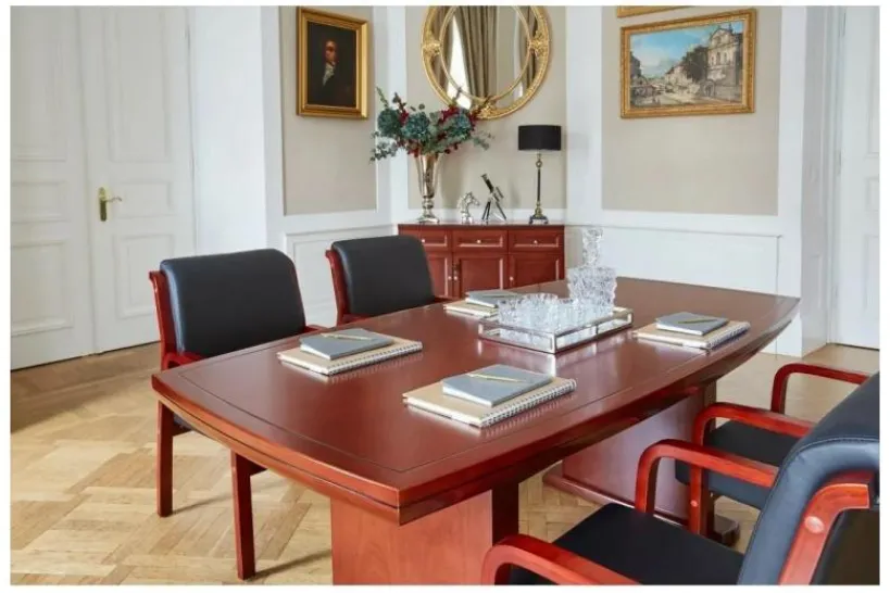 Arrediorg Tavolo riunione per ufficio stile classico PRESTIGE S610 1,8 Metri