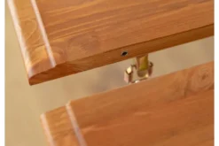 Arrediorg Tavolo rotondo allungabile pino massello bianco rovere 8/10 posti
