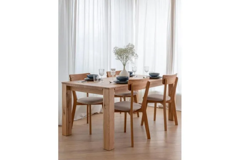 Arrediorg Tavolo massello chiaro 100x200 GAIA