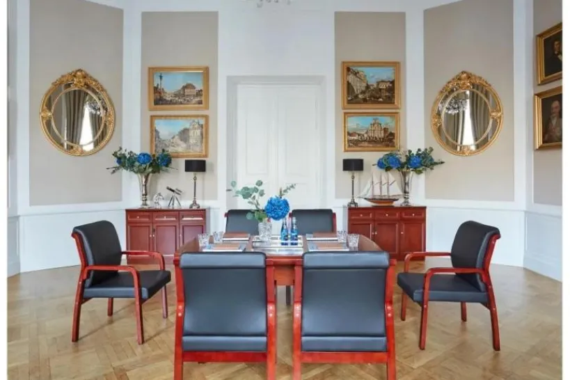 Arrediorg Tavolo sala riunione classico per ufficio PRESTIGE S610 1,6 Metri