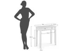 Arrediorg Toeletta shabby chic pino massello
