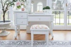 Arrediorg Toilette camera da letto con specchio Princess 806 colore Bianco
