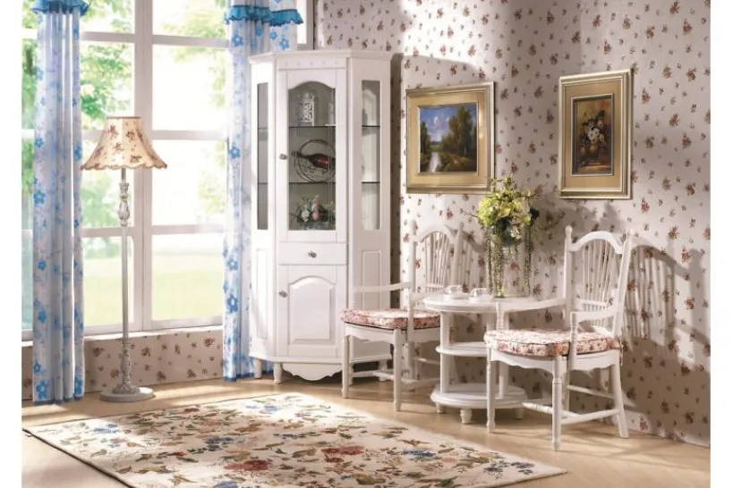 Arrediorg Vetrina ad angolo Princess 830 colore Bianco