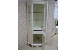 Arrediorg Vetrina ad angolo Princess 830 colore Bianco