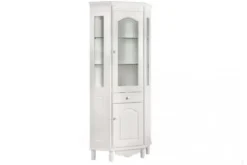 Arrediorg Vetrina ad angolo Princess 830 colore Bianco