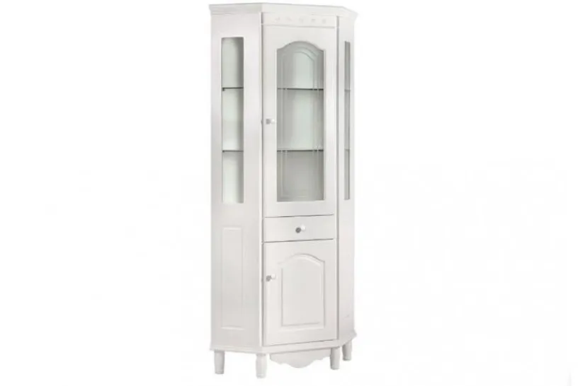 Arrediorg Vetrina ad angolo Princess 830 colore Bianco