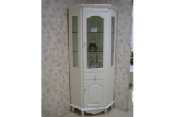 Arrediorg Vetrina ad angolo Princess 830 colore Bianco