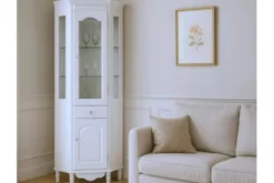 Arrediorg Vetrina ad angolo Princess 830 colore Bianco