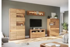 Arrediorg Vetrina alta 2 ante destra in legno naturale massello oliato
