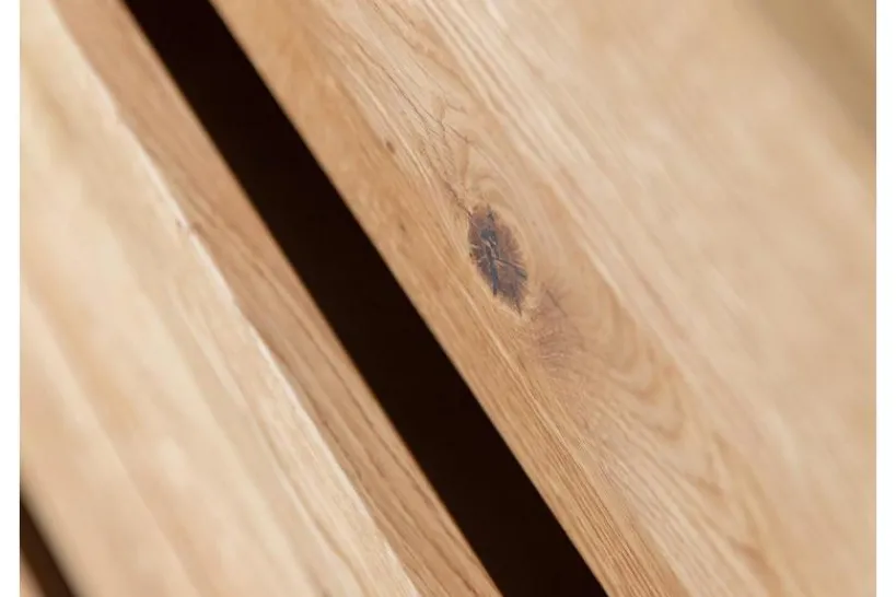 Arrediorg Vetrina 2 ante in legno naturale massello vetro grafite