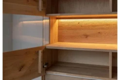 Arrediorg Vetrina 3 ante in legno naturale massello moderna