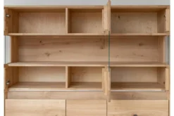 Arrediorg Vetrina 3 ante in legno naturale massello moderna