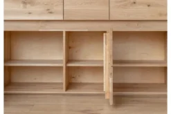 Arrediorg Vetrina 3 ante in legno naturale massello moderna