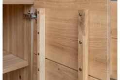 Arrediorg Vetrina 3 ante in legno naturale massello moderna