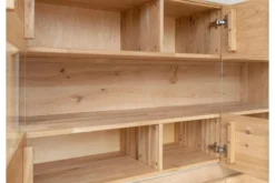 Arrediorg Vetrina 3 ante in legno naturale massello moderna