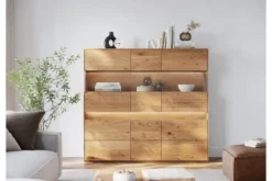 Arrediorg Vetrina 3 ante in legno naturale massello moderna