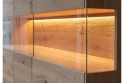 Arrediorg Vetrina 3 ante in legno naturale massello moderna
