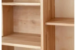 Arrediorg Vetrina 2 ante moderna con elemento di tronco massello