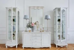 Arrediorg Vetrina bianca in stile provenzale destra Princess 861