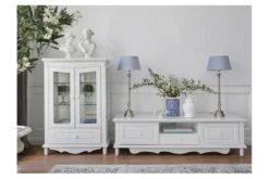 Arrediorg Vetrina provenzale bassa 2 anta Princess 860 colore Bianco