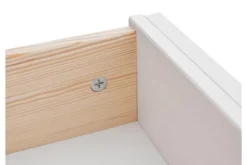 Arrediorg Vetrina shabby chic 2 ante pino massello bianco top naturale